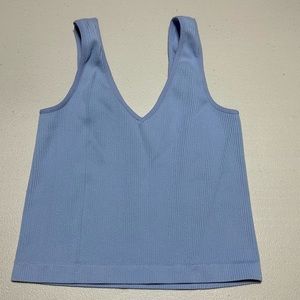 Rue21 tank top. Size Large. Really nice shade of blue with vertical ribbing’s.